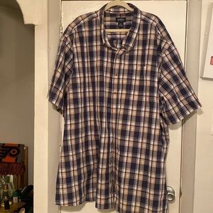 Harbor Bay plaid button down shirt excellent condition 5x